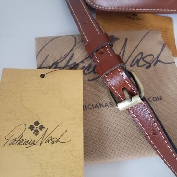 NWT PATRICIA NASH Tooled Leather Adjustable Crossbody Boho Festival Southwestern - Picture 6 of 14